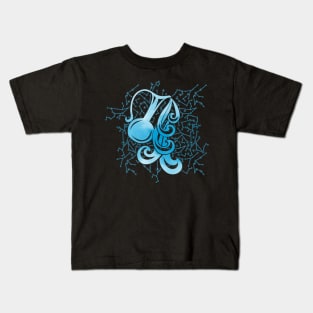 Aquarius Zodiac Sign Air Element Kids T-Shirt